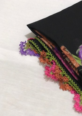 Çeyizlik Eşarp iğne oyası - Görsel 10