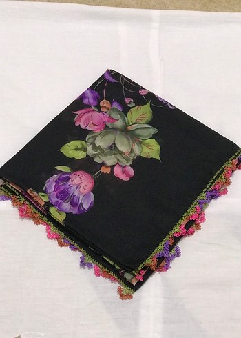 Çeyizlik Eşarp iğne oyası - Görsel 2