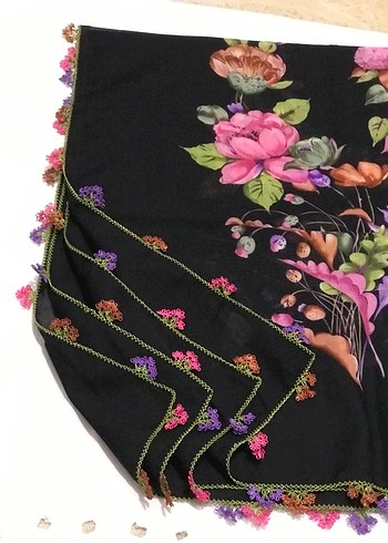 Çeyizlik Eşarp iğne oyası - Görsel 8