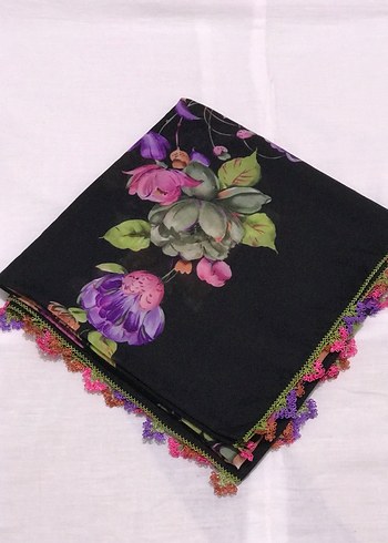 Çeyizlik Eşarp iğne oyası - Görsel 6