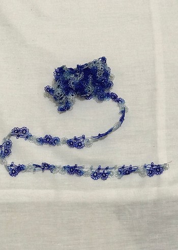 Mekik oyası eşarp için Oya - Görsel 3