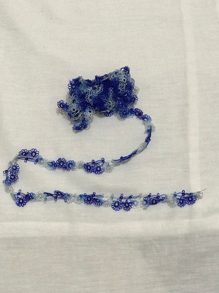 Mekik oyası eşarp için Oya - Görsel 3