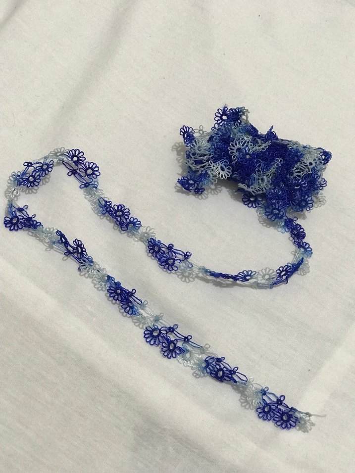 Mekik oyası eşarp için Oya - Görsel 4