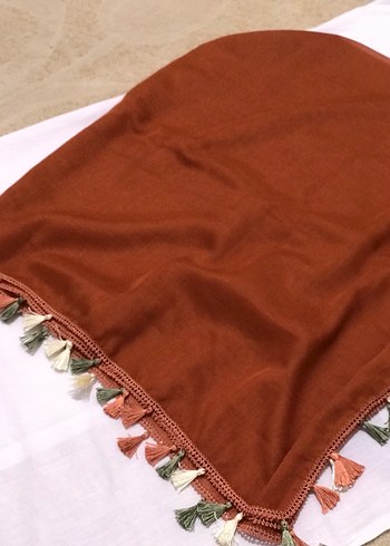 Püsküllü Bohem Kadın Eşarp - Görsel 5