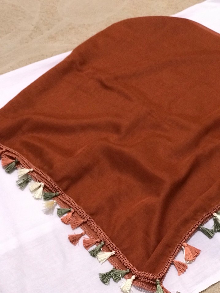 Püsküllü Bohem Kadın Eşarp - Görsel 5