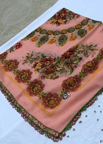 Çeyizlik Eşarp iğne oyası - Görsel 8