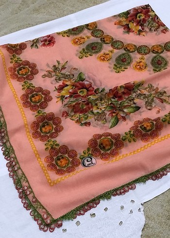 Çeyizlik Eşarp iğne oyası - Görsel 10