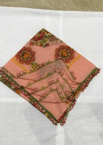 Çeyizlik Eşarp iğne oyası - Görsel 4