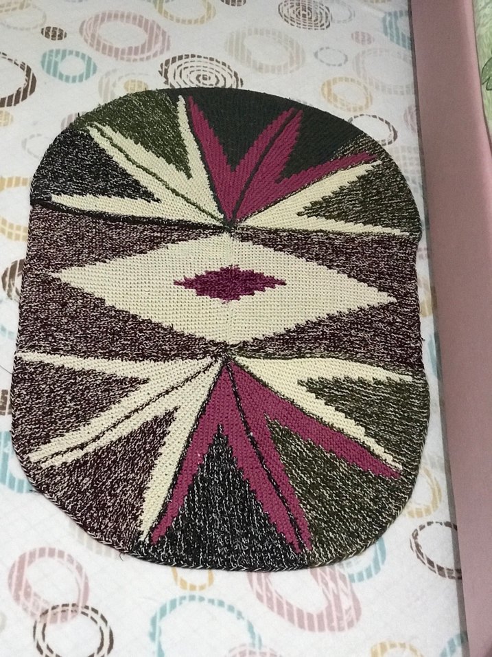 Bohem Tarz Çok Renkli İşlemeli Halı - Görsel 4