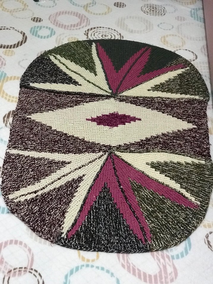 Bohem Tarz Çok Renkli İşlemeli Halı - Görsel 3