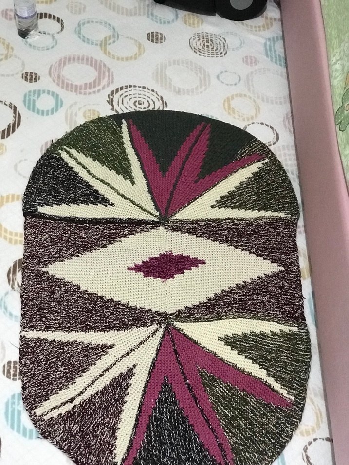 Bohem Tarz Çok Renkli İşlemeli Halı - Görsel 2