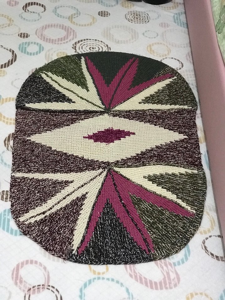 Bohem Tarz Çok Renkli İşlemeli Halı - Görsel 5