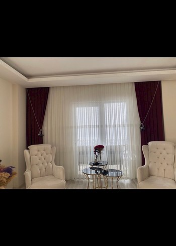 Modern Klasik Bordo Fon Perde
Görsel amaçlı astım çok kaliteli - Görsel 4