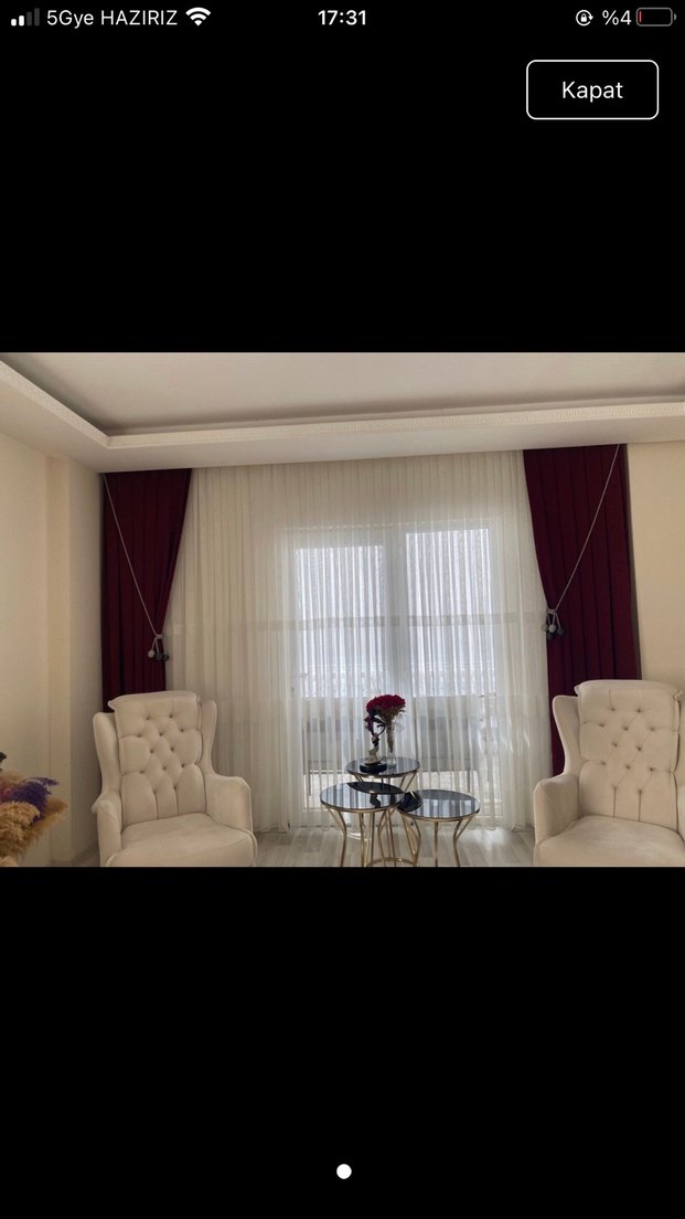 Modern Klasik Bordo Fon Perde
Görsel amaçlı astım çok kaliteli - Görsel 3