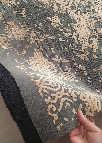 Bohem Vintage Erkek Fular Gri ve Altın - Görsel 3