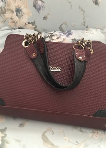 Gucci Bordo Deri Kadın Çanta