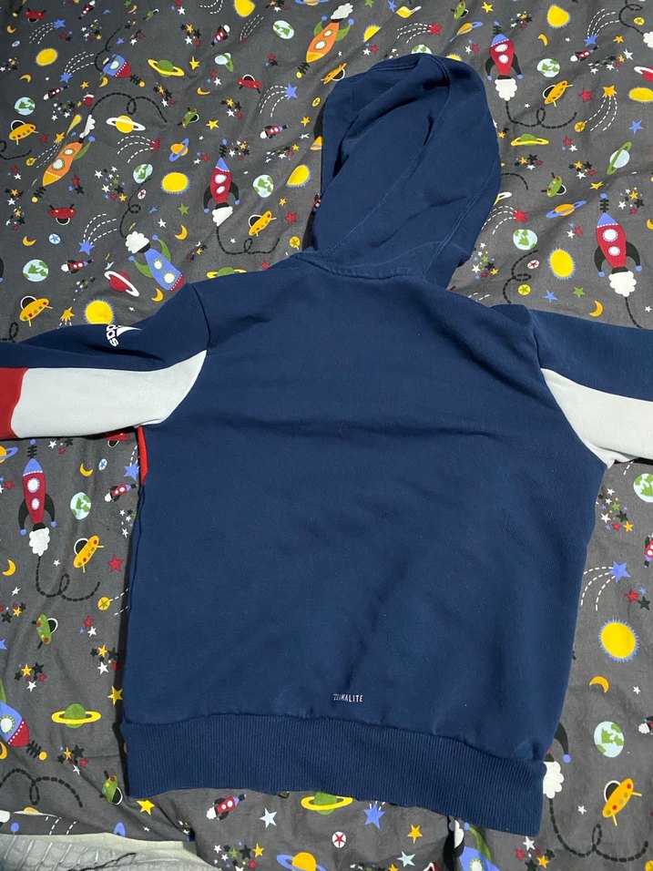 Adidas Baskılı Kapüşonlu Erkek Çocuk Ceketi - Görsel 5