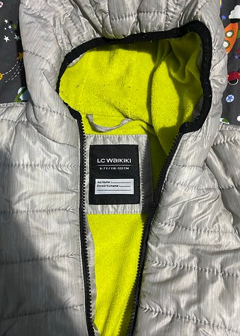 Gri Fermuarlı Erkek Çocuk Kapüşonlu Mont - Görsel 2