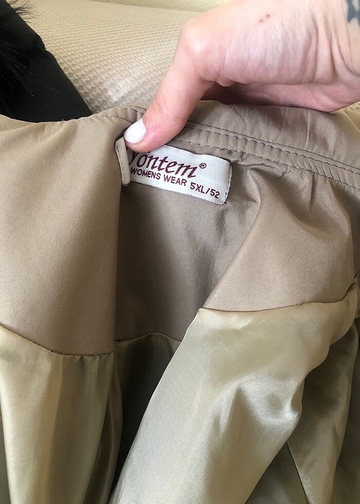 Bej trenckot ideal kalinlikta - Görsel 4