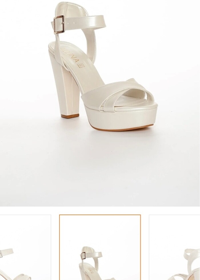 Platformlu gelin ayakkabisi - Görsel 4