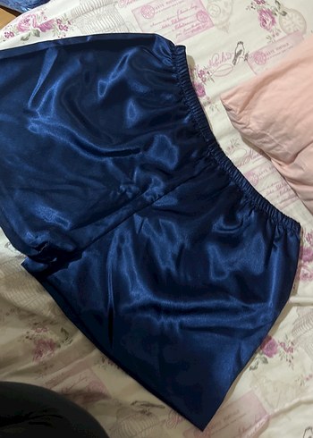 Uzun Kollu Koyu Mavi Gotik Kadın Gecelik - Görsel 17