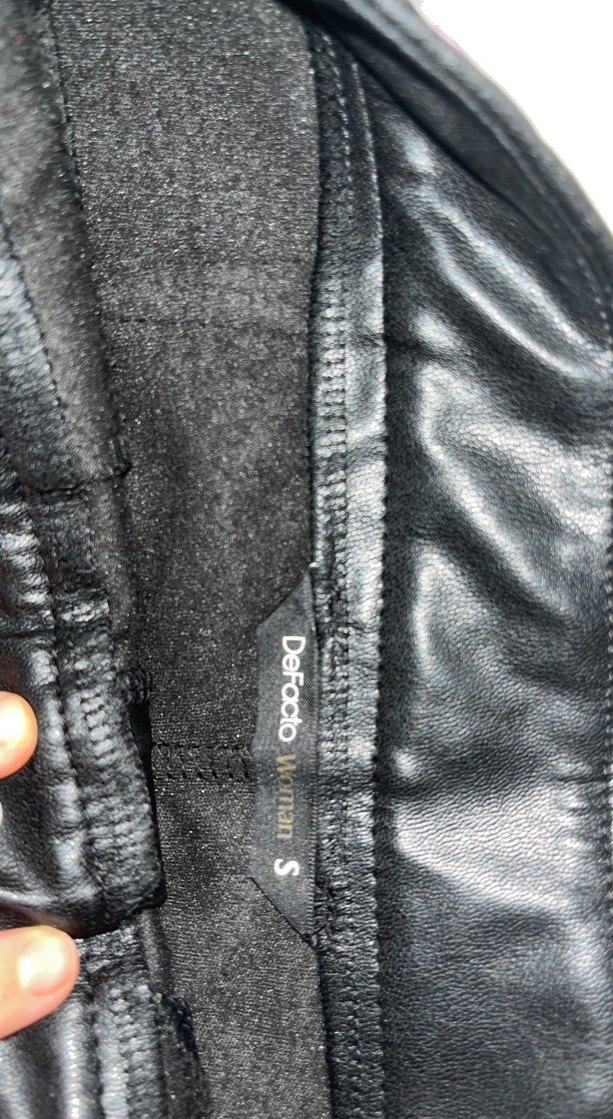 Siyah Deri Uzun Kadın Etek - Görsel 4