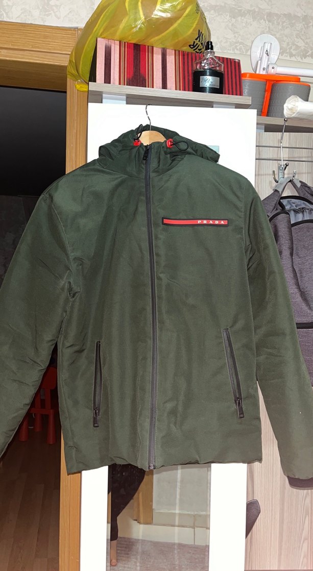 Erkek Haki Fermuarlı Streetwear Mont - Görsel 2