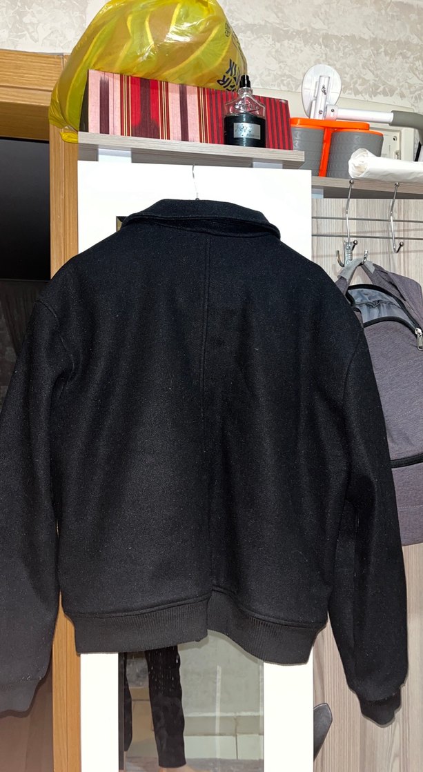 Siyah Fermuarlı Erkek Midi Mont - Görsel 4