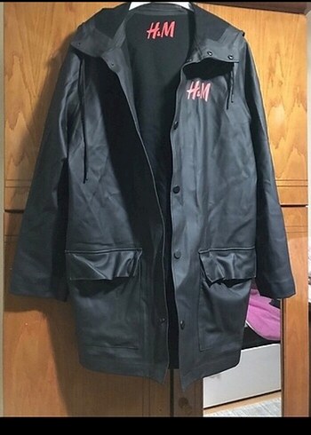 Siyah Deri Midi Boy Kadın Ceket - Görsel 2