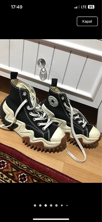 37 Beden siyah Renk Converse ayakkabı
