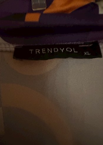 Trendyol & Milla Mor Retro Desenli Düğmeli Uzun Kollu Gömlek