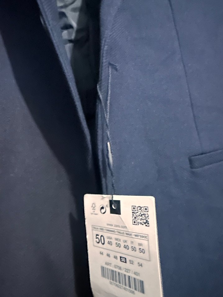 Erkek Koyu Mavi Düğmeli blazer - Görsel 2