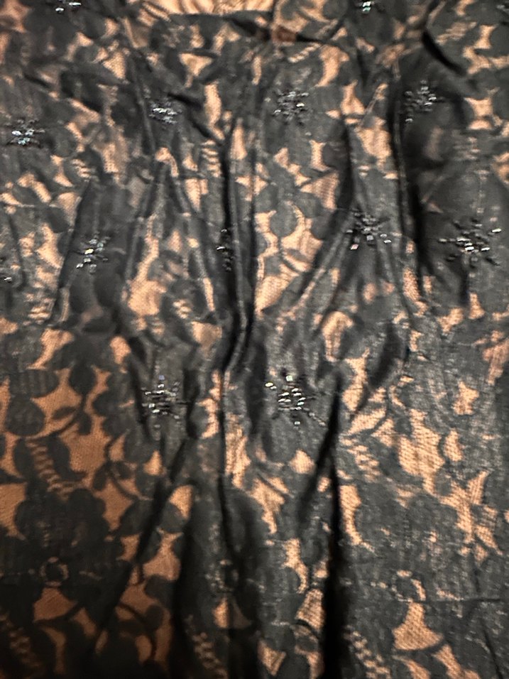 Siyah Dantelli  Uzun Abiye Elbise - Görsel 2