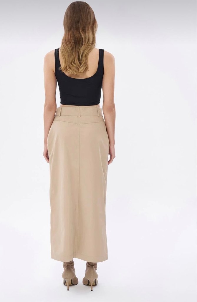 Bej Uzun  Kadın Etek - Görsel 2