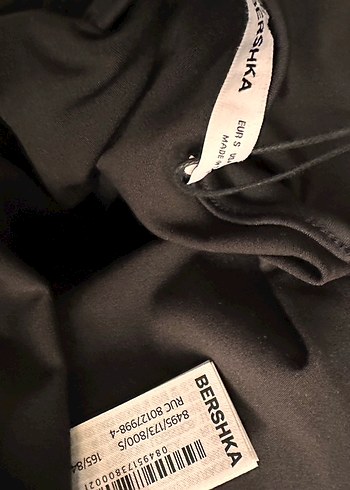Bershka siyah tulum - Görsel 8