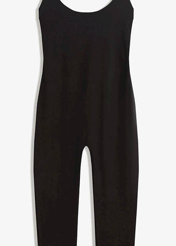 Bershka siyah tulum - Görsel 9