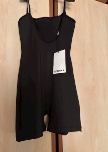 Siyah  Kadın Kısa Tulum - Görsel 4