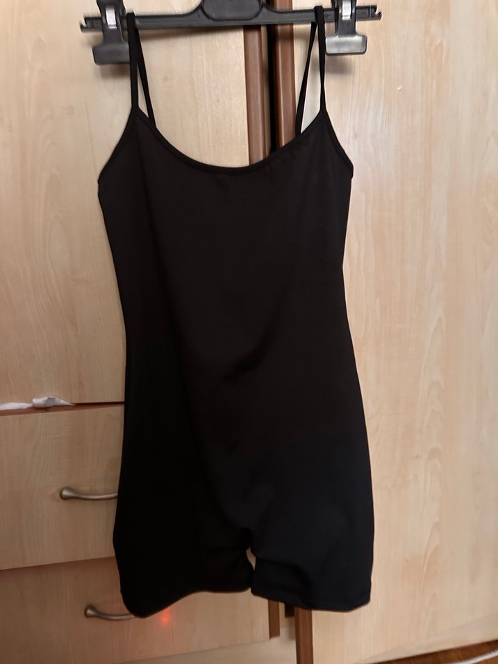 Siyah  Kadın Kısa Tulum - Görsel 2