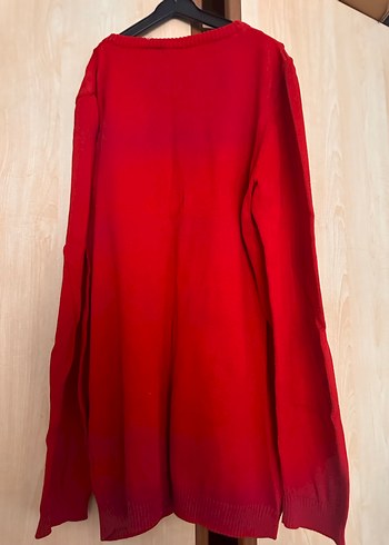 Kırmızı erkek Kazak - Görsel 2