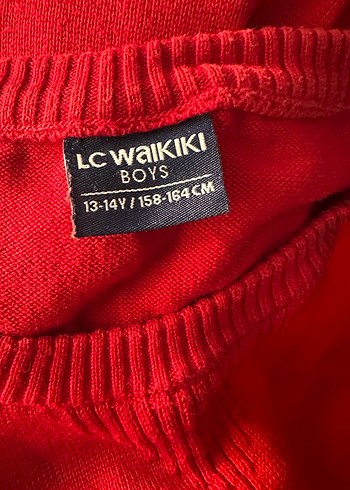 Kırmızı erkek Kazak - Görsel 3