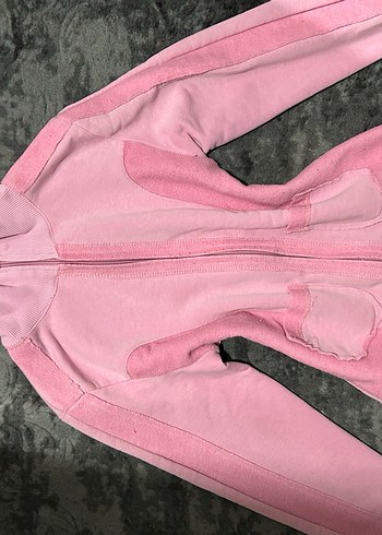 xs Beden Kızlar için fermuarlı baskılı uzun kollu sweatshirt