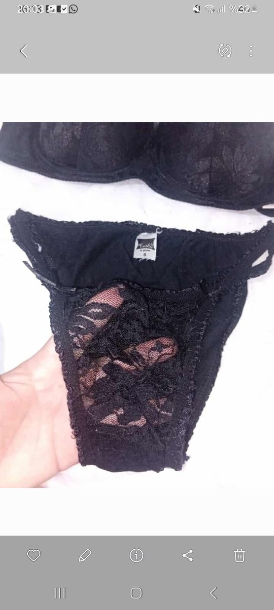 Siyah Gotik Dantel Sütyen ve Tanga Takımı - Görsel 2