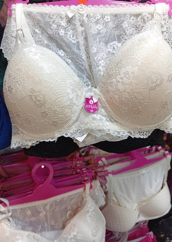 Beyaz Dantel Bohem Tarzı Sütyen - Görsel 2