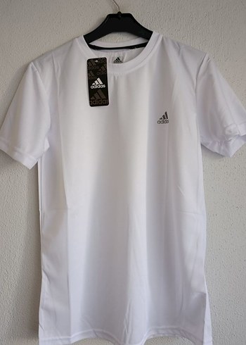Erkek Beyaz Kısa Kollu Adidas Tişört