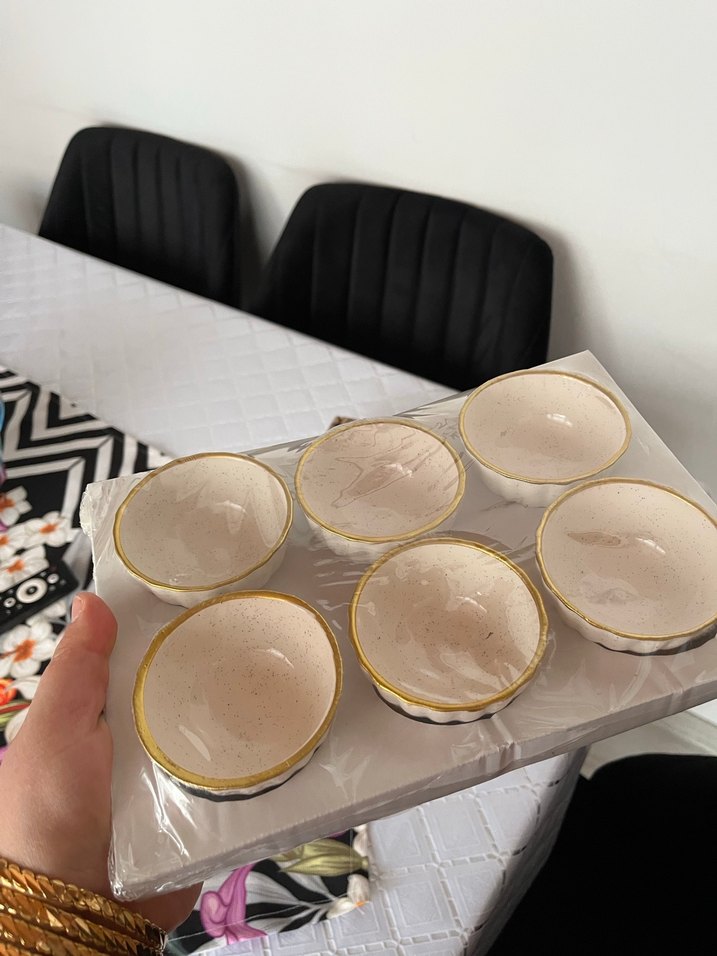 Altın Kenarlı Beyaz çerezlik - Görsel 3