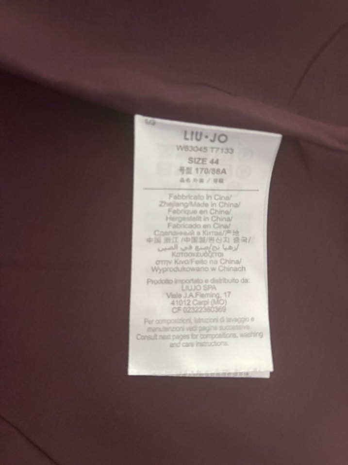 Bordo yün petit kare Liu Jo ceket - Görsel 4