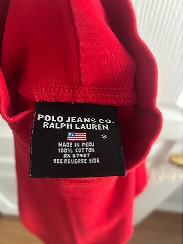 s Beden Polo Ralph Lauren balıkçı yaka pamuklu