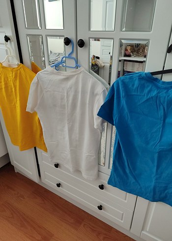 Sarı Baskılı Pamuklu Erkek Tişört - Görsel 2