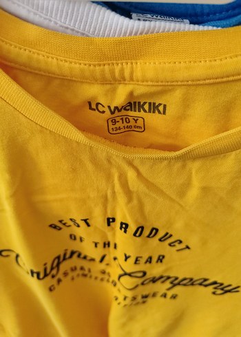 Sarı Baskılı Pamuklu Erkek Tişört - Görsel 8