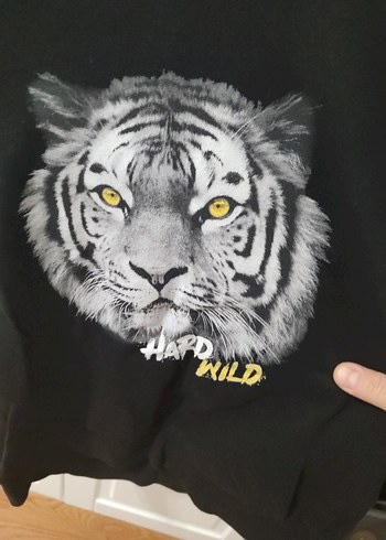 Siyah Erkek Çocuk Sweatshirt Kapüşonlu - Görsel 4